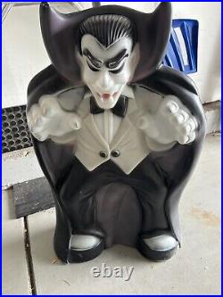 Dracula 36 Halloween Blow Mold Light General Foam Purple Black