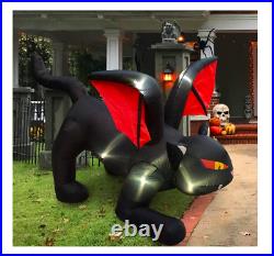 Dragon Cat, Outdoor Halloween Decorations Inflatables Yard Blow Up Decor Lawn NEW