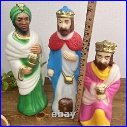 EMPIRE Christmas Blow Molds THE 3 WISE MEN Nativity withLights 18 23 Rare Size