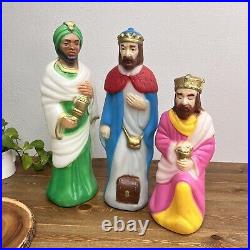 EMPIRE Christmas Blow Molds THE 3 WISE MEN Nativity withLights 18 23 Rare Size