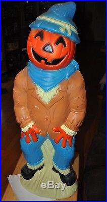 EMPIRE Halloween Pumpkin Head Scarecrow BlowMold 34 Yard Decoration Display