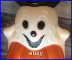 EMPIRE plastic blow mold HALLOWEEN TOTEM lighted WORKS cat pumpkin skull ghost