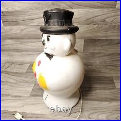 EXTREMELY RARE Color 18 Beco Snowman ITEM 984 BLOW MOLD Christmas 1960's