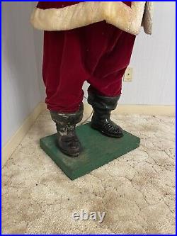Early Vintage Harold Gale Animated Mechanical Display Santa Claus 5 Foot Tall