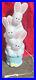 Easter Bunny Rabbit Vintage Blow Mold 3 Tier Stacked Basket Lighted