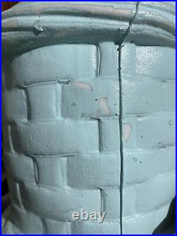 Easter Bunny Rabbit Vintage Blow Mold 3 Tier Stacked Basket Lighted