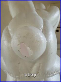 Easter Bunny Rabbit Vintage Blow Mold 3 Tier Stacked Basket Lighted Rare READ
