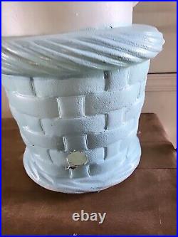 Easter Bunny Rabbit Vintage Blow Mold 3 Tier Stacked Basket Lighted Rare READ