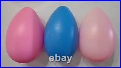 Easter Eggs Blow Mold Grand Venture 1998 General Foam No Name Vintage Lot of 8 B