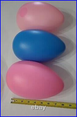 Easter Eggs Blow Mold Grand Venture 1998 General Foam No Name Vintage Lot of 8 B