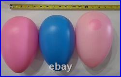 Easter Eggs Blow Mold Grand Venture 1998 General Foam No Name Vintage Lot of 8 B