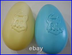 Easter Eggs Blow Mold Grand Venture 1998 General Foam No Name Vintage Lot of 8 B