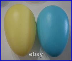 Easter Eggs Blow Mold Grand Venture 1998 General Foam No Name Vintage Lot of 8 B