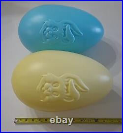 Easter Eggs Blow Mold Grand Venture 1998 General Foam No Name Vintage Lot of 8 B