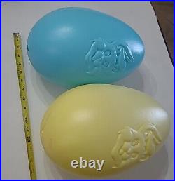 Easter Eggs Blow Mold Grand Venture 1998 General Foam No Name Vintage Lot of 8 B