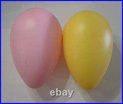 Easter Eggs Blow Mold Grand Venture 1998 General Foam No Name Vintage Lot of 8 B