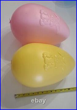 Easter Eggs Blow Mold Grand Venture 1998 General Foam No Name Vintage Lot of 8 B