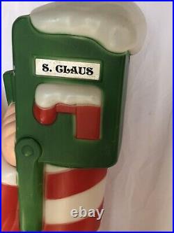 Elf with Mailbox Vintage 34 General Foam Blow Mold Santa Claus Sign Yard Decor