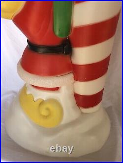 Elf with Mailbox Vintage 34 General Foam Blow Mold Santa Claus Sign Yard Decor