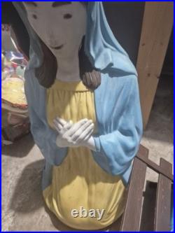 Empire 1950s Vintage Blow Molds Mary Joseph Jesus Nativity Works Rare