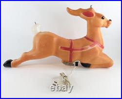 Empire 24 Reindeer for Santa Claus' Sleigh Christmas Blow Mold Carolina 1977