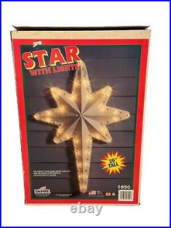 Empire 39 Tall Nativity Star Blow Mold Vintage Lights Up With Box 1650 Tested