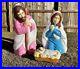 Empire 3 Piece Set Mary, Joseph & Baby Jesus-Halos-28 Lighted Blow Mold