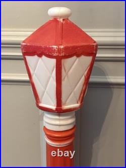 Empire Blow Mold Christmas Lantern Lamp Post Candle Light 1969 / 40 VINTAGE