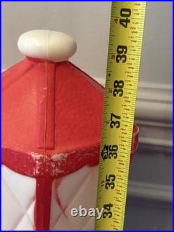 Empire Blow Mold Christmas Lantern Lamp Post Candle Light 1969 / 40 VINTAGE