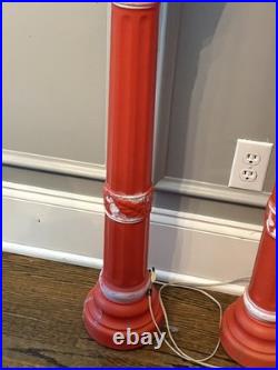 Empire Blow Mold Christmas Lantern Lamp Post Candle Light 1969 / 40 VINTAGE