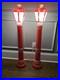 Empire Blow Mold Christmas Lantern Lamp Post Candle Light 40 Worn But Works