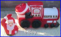 Empire Blowmold Blow Mold Santa Christmas Train 3 Piece 60mi S Of Chicago