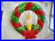 Empire Blowmold Hanging Christmas Wreath Holiday Vintage 95