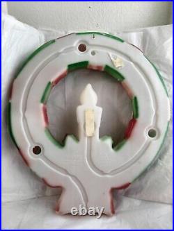 Empire Blowmold Hanging Christmas Wreath Holiday Vintage 95