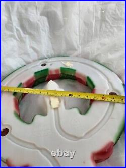 Empire Blowmold Hanging Christmas Wreath Holiday Vintage 95