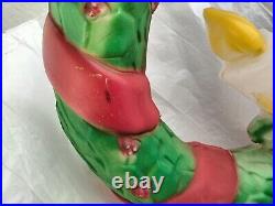 Empire Blowmold Hanging Christmas Wreath Holiday Vintage 95