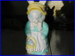 Empire Easter Bunny With Basket of Eggs Blow Mold 34