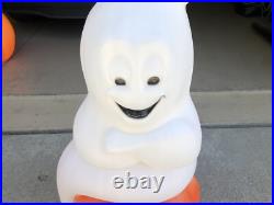 Empire Halloween Ghost On Pumpkin 35 Vintage Lighted