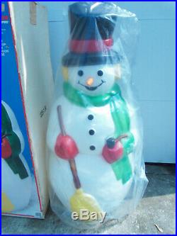 Empire Happy Snowman Carrot Nose Blow Mold 39 HUGE Catalog # 1325