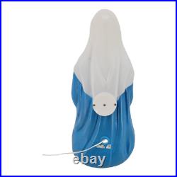 Empire Lighted Blow Mold Nativity 28 Mary Joseph Jesus Vintage Holiday Decor