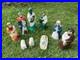 Empire Nativity Set 10 Piece Christmas Lighted Blow Mold Vivid Colors Vintage