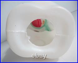 Empire Plastic 13 Blow Mold Set of 4 Santa Snowman 2 Noel Candles w cords bulb