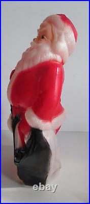Empire Plastic 13 Blow Mold Set of 4 Santa Snowman 2 Noel Candles w cords bulb
