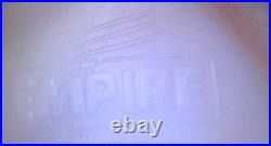 Empire Plastic Lighted Blow Mold Ghost on Pumpkin Jack O' Lantern 34 Tall