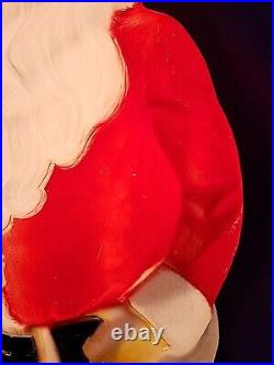 Empire Santa Claus Blow Mold 46 Green Toy Sack Christmas Lighted 1968 Vintage