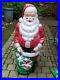 Empire Santa Claus Blow Mold 46 Green Toy Sack Christmas Lighted Vintage 1968