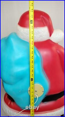 Empire Santa withTeddy Bear & Toys 40 Blow Mold Holiday Christmas Yard Decor