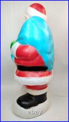 Empire Santa withTeddy Bear & Toys 40 Blow Mold Holiday Christmas Yard Decor