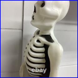 Empire Skeleton Tombstone RIP Blow Mold Halloween 34.5 lights up damaged cord
