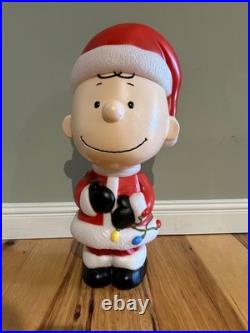 Exclusive CHARLIE BROWN Peanuts Snoopy New Blow Mold 22 Inch Blowmold Gemmy